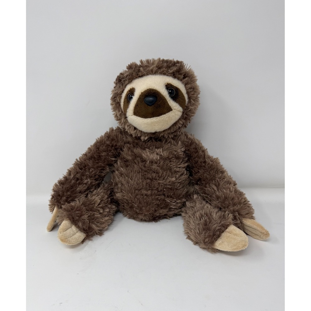 Aurora Destination Nation Sloth Plush Brown Shaggy Stuffed Animal 2020 12 inch